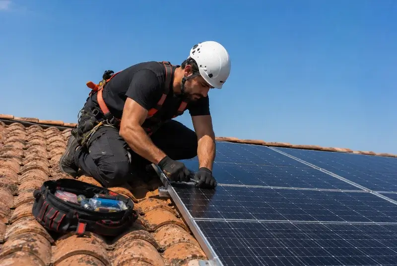 Maintenance et monitoring de panneaux solaires à Wattrelos